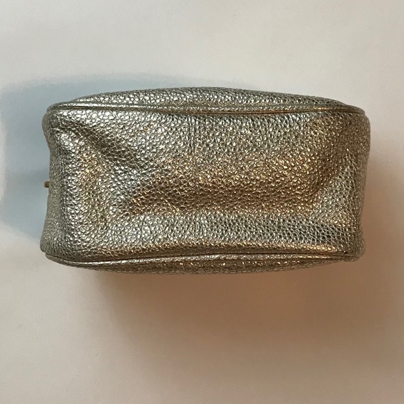 Tory Burch Gold Metallic Reva Women's Cosmetics/Jewelry Bag - Picture 3 of 7